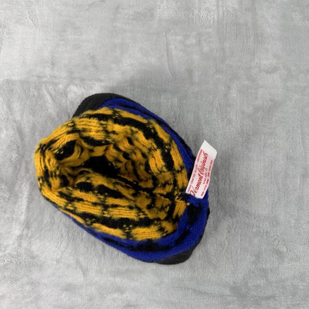 Vintage Vermont Originals Wool Handcrafted Beanie Pom Pom Winter Hat Made In USA - Picture 6 of 6